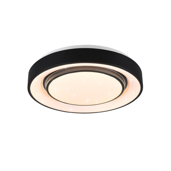 WiZ Mona LED ceiling lamp matt black starlight RGBW image 1