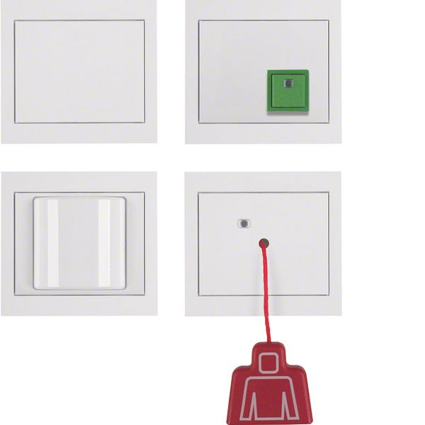 Emergency call set frame, K.1, p. white glossy image 1