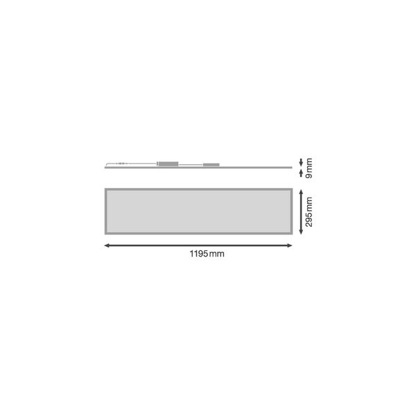 PANEL PERFORMANCE 1200X300 UGR < 19 DALI 30 W 3000 K UGR19 image 3