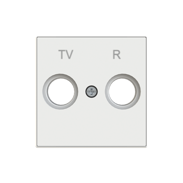 8550 BB Cover TV / R socket SAT White - Sky Niessen image 1