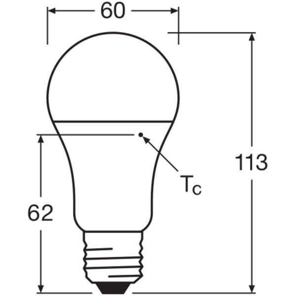 LED CLASSIC A P 10W 827 Frosted E27 image 8