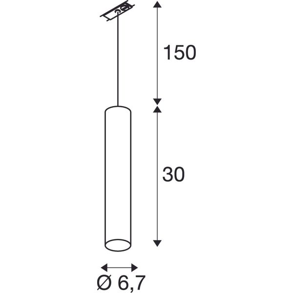 ENOLA_B pendant, white, GU10, max. 50W image 2