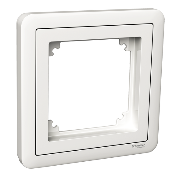 Exxact Combi 1-gang frame white image 4