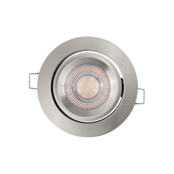 LED SPOT SET RECESS SIMPLE DIM 3 x 4.9W 2700K Brushed Nickel image 4