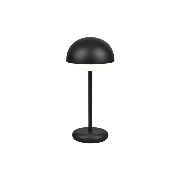 Elliot LED table lamp matt black rechargeable image 1