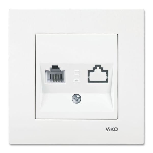 Karre White Numerical Phone Socket(Jacksız) image 1