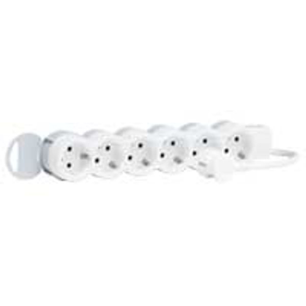 Multi-outlet extension - 6x2P+E - 1.5 m cord image 1