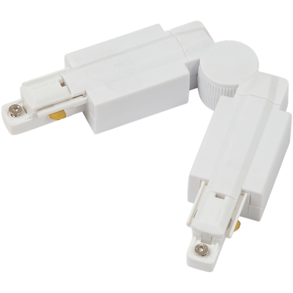 Primo Single Circuit Twisted Connector Left White image 1