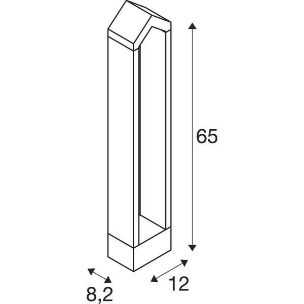 RASCALI 65 Pole, LED Outdoor floor stand, anthracite, 3000K image 2