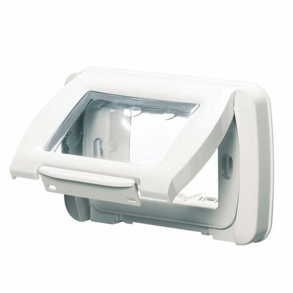 WATERTIGHT PLATE - SELF-SUPPORTING - 4 GANG - CLOUD WHITE - SYSTEM image 2