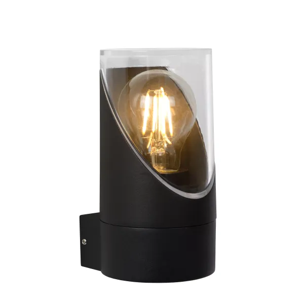 Lucide NORMAN - Wall light Outdoor - Ø 9 cm - 1xE27 - IP65 - Black image 1