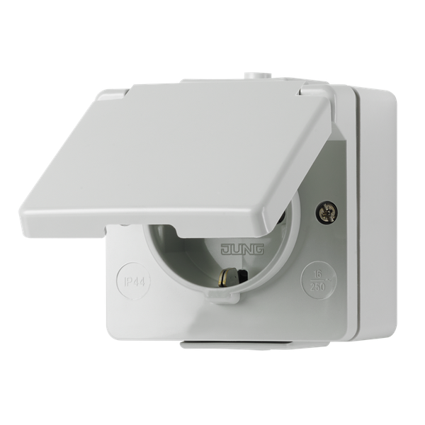 SCHUKO® socket with hinged lid 620W image 2