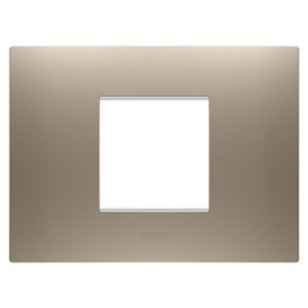 EGO PLATE - IN PAINTED TECHNOPOLYMER - 2 MODULES - LIGHT BRONZE - CHORUSMART image 1