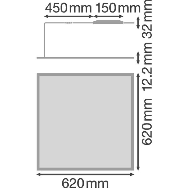 PANEL PFM HO DALI 625 36 W 4000 K OP WT image 4