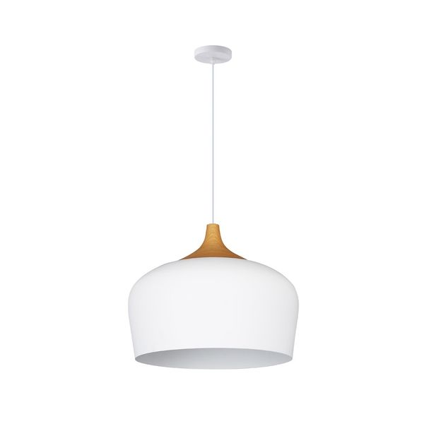 Zora Pendant Lamp 1xE27 White image 1