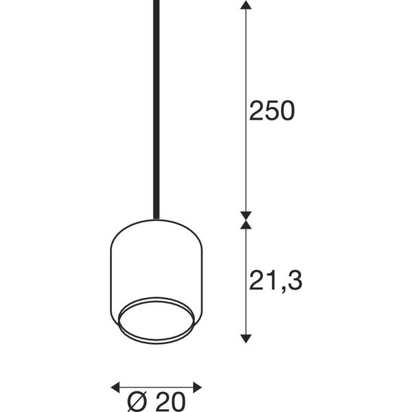 PANTILO 20 PD, E27 pendant light, gold/chrome image 2