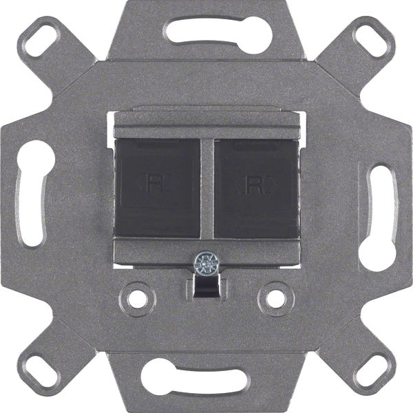 Modular FCC soc. out. 8/8pole shielded, cat.6 iso, com-tech image 1