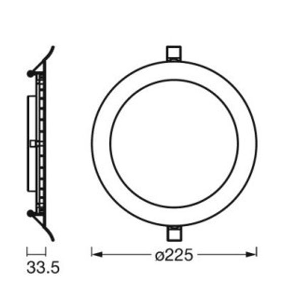 LED SPOT AND DOWNLIGHT RECESS SLIM 225mm 22W 6500K image 4