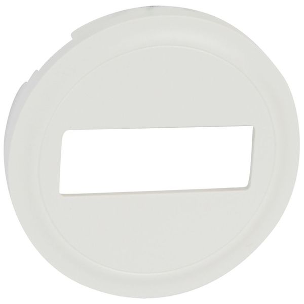 COVER PLATE OPTICS FIBRE SC/APC SIMPLE - WHITE image 1