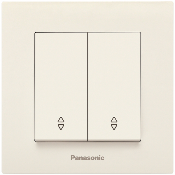 Karre Plus Beige (Quick Connection) Two Gang Switch-Two Way Switch image 1