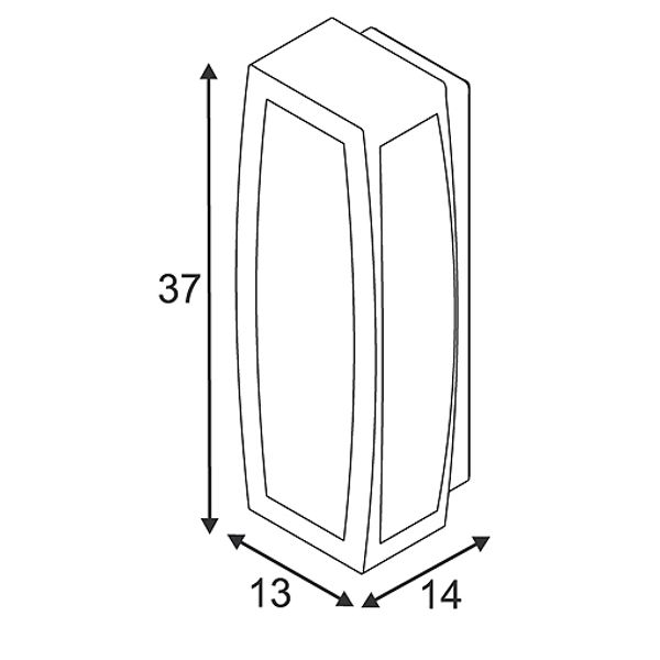 MERIDIAN BOX outdoor luminaire, E27, max. 20W, silvergrey image 4