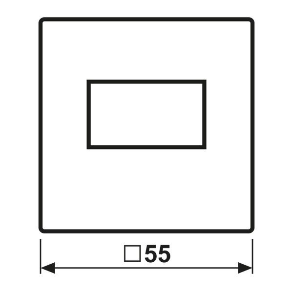 Centre plate f. USB charger A1569USBSWM image 3