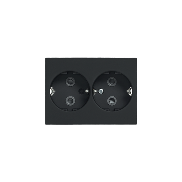 302EUC-885 Socket outlet Black - Impressivo image 1