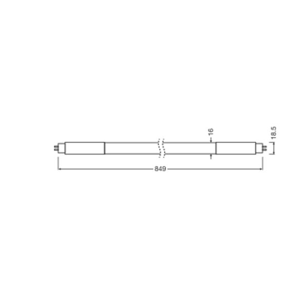 LED TUBE T5 AC MAINS P 849 mm 16W 830 image 7