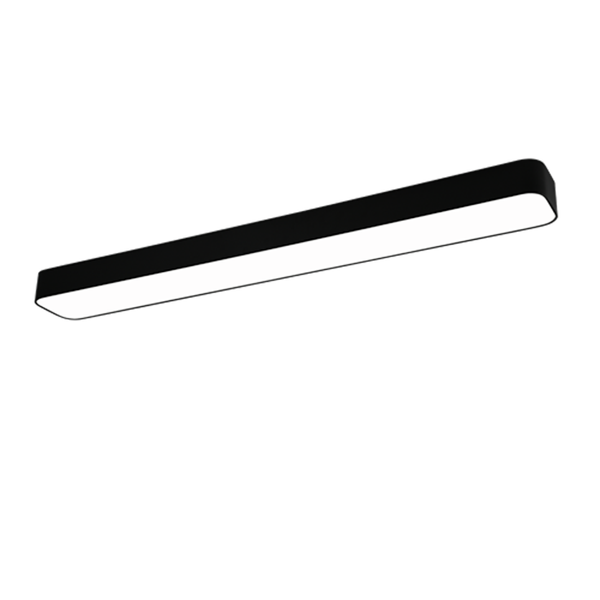 Asterion LED ceiling lamp 120 cm matt black image 1