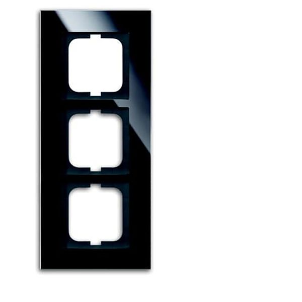 1723-825 Cover Frame carat® glass black image 1