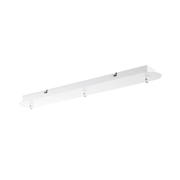 FITU triple ceiling plate, long, white image 1