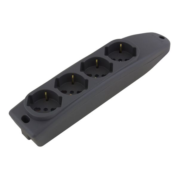 MULTI-OUTLET SOCKET ANTHRACITE image 1