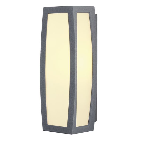 MERIDIAN BOX wall lamp, E27, max. 20W, sensor, anthracite image 2