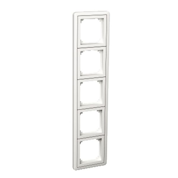 Exxact Combi 5-gang frame white image 2