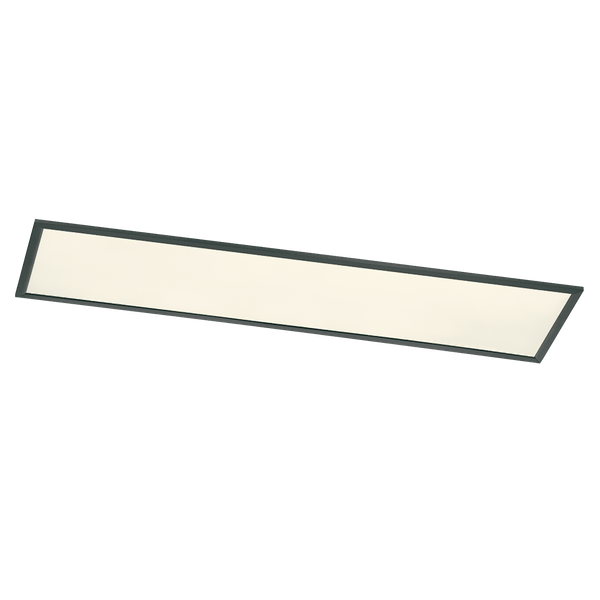 Phoenix LED ceiling lamp 120x30 cm matt black image 1