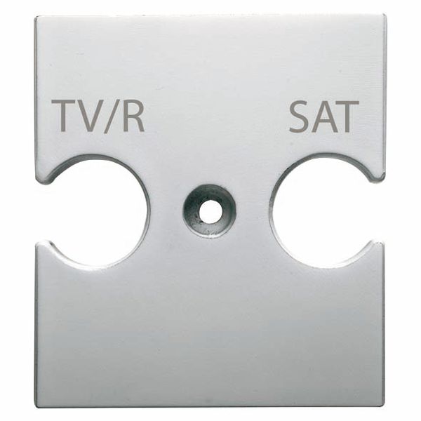 UNIVERSAL SUPPORT - COMBINED SOCKET OUTLET TV/R-SAT - TITANIUM - CHORUSMART image 2