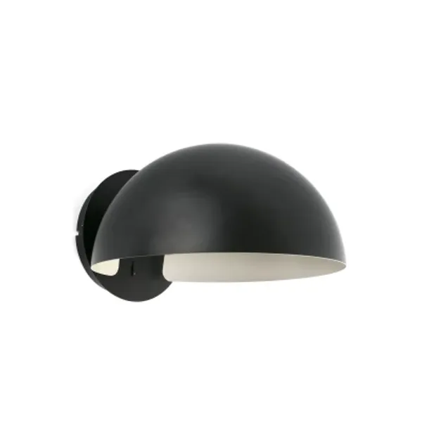 DOMINICA WALL LAMP BLACK SHADE 1XE27 image 1