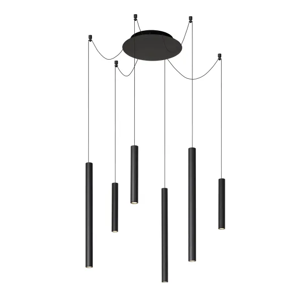 LORENZ Pendant  LED  6x4W Black Matte image 1