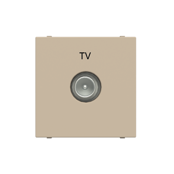 N2250.7 CV TV outlet SAT 1 gang Champagne - Zenit image 1