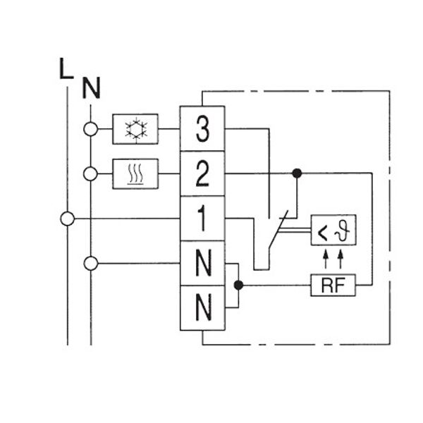 Room controller, 5-30C, AC 230V, 1CO, 10/5 A image 3