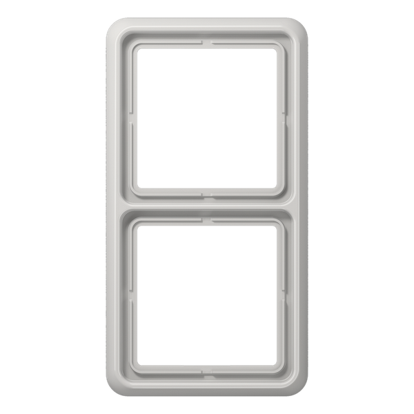 2-gang frame, light grey CD582LG image 1