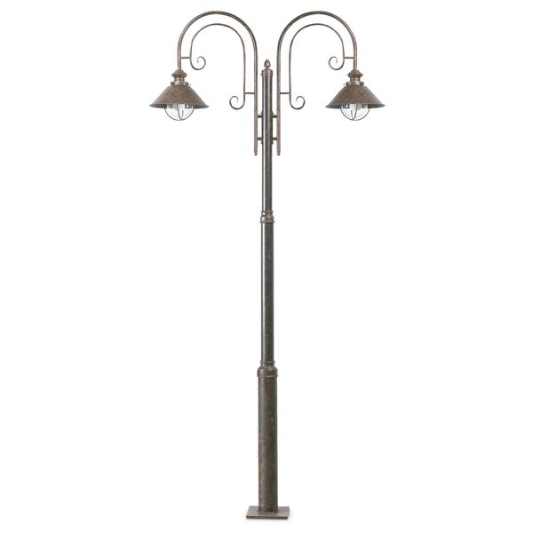 NAUTICA RUST POLE LAMP 2 X E27 11W image 1