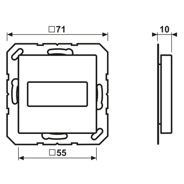 Centre plate for subminiature D-socket A594-1915MO image 4