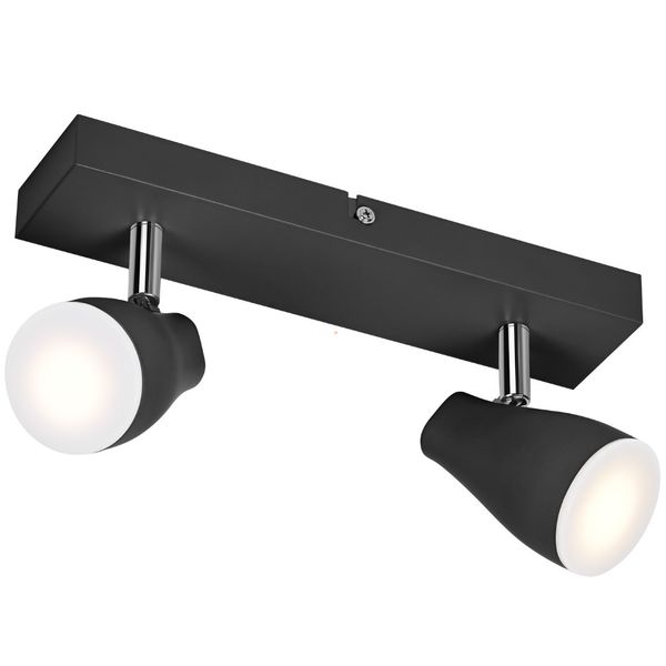 LED SPOT PEAR BLACK 2 x 4.3W 2700K GU10 image 1