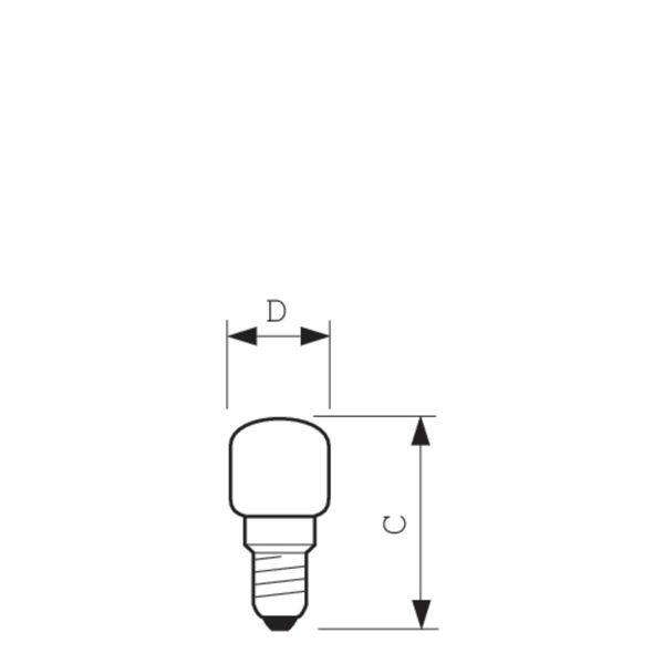 Appl 15W E14 230-240V T25 CL RF 1CT image 3