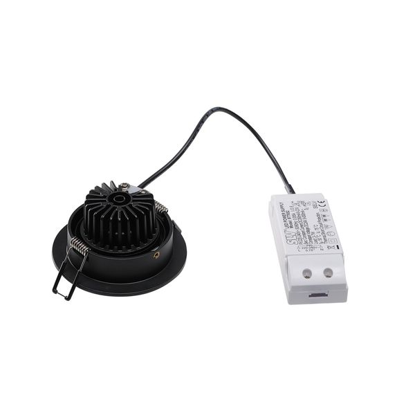 NEW TRIA DL ROUND Set Downlight, 6W, 2700K, 38ø, matt black image 3