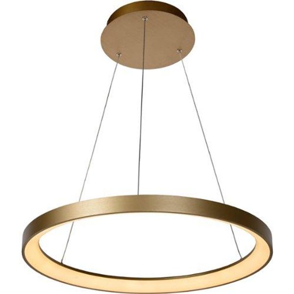 Lucide VIDAL - Pendant light - Ø 58 cm - LED Dim. - 1x48W 2700K - Matt Gold / Brass image 1