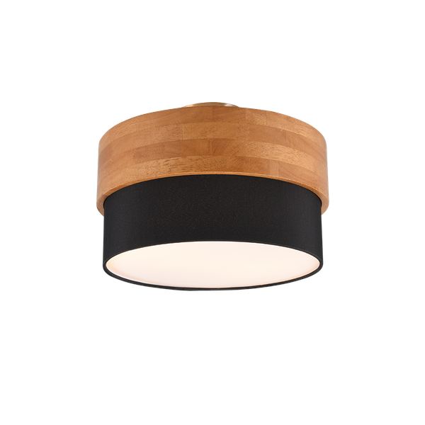 Seasons ceiling lamp 30 cm E14 black/wood image 1