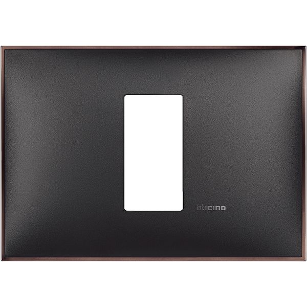 CLASSIA - COVER PLATE 1P CEN. BLACK NICKEL image 1