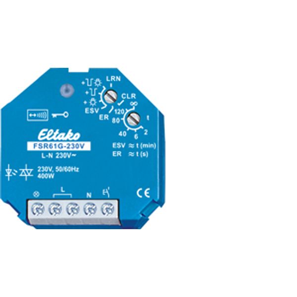 Wireless actuator impulse switch with integr. relay function 30100029 image 1